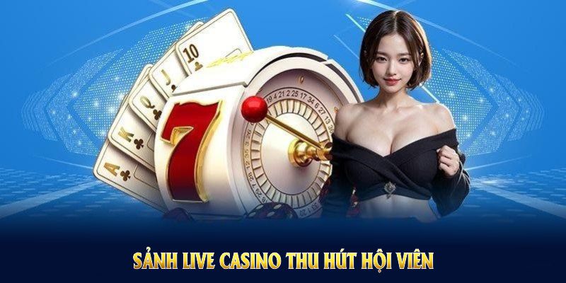 Sảnh live casino thu hút đông đảo hội viên tham gia mỗi ngày